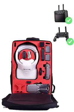 MC-CASES® Sac à dos de transport pour DJI Mavic 2, lunettes DJI et télécommande Smart