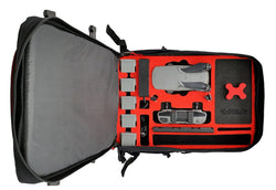 MC-CASES® Sac à dos pour DJI Mavic Air 2 - Standard et DJI Smart Controller - Extrêmement confortable - Beaucoup d'espace