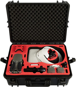 MC-CASES® Custodia per DJI Mavic 2 Pro e Zoom e DJI Goggles/RE anche con DJI Smart Controller o Standard Controller - Made in Germany