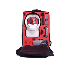 MC-CASES® Zaino da trasporto per DJI Mavic 2 &amp; DJI Goggles e DJI Standard e anche Smart Controller - Spazio per 4 batterie e accessori di MC-CASES - Con mantellina antipioggia