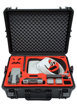 MC-CASES® Custodia per DJI Mavic Air 2S e Air 2 &amp; DJI Goggles e 6 batterie + accessori